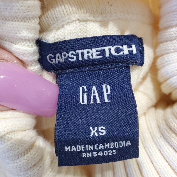 Gap Women's Ribbed Color block Turtleneck Sweater Size XS - Picture 3 of 4